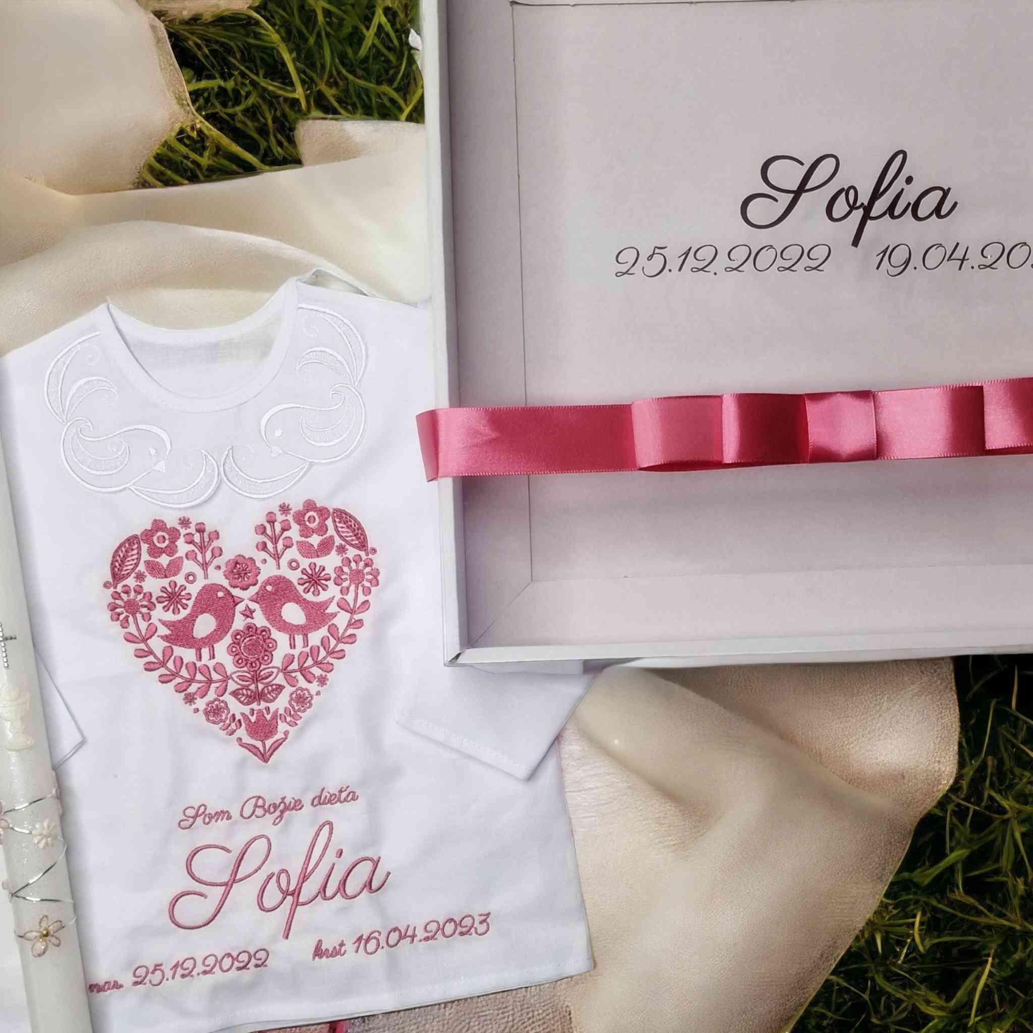 Darčeková krabička na set košieľka a sviečka