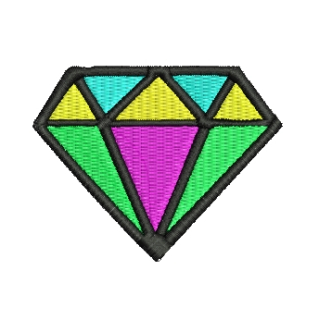 Mini nášivka / nažehlovačka diamant