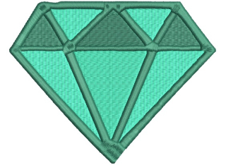 Mini nášivka / nažehlovačka diamant 1