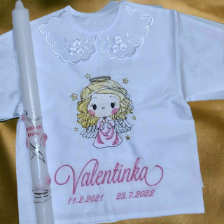 Košieľka na krst Heňa / krstová košieľka detský anjelik