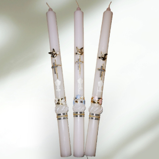 Sviečka na krst 46 lux, krstová sviečka, sviečka do krstu