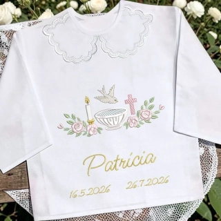 Krstová košieľka, ktorá rozpráva príbeh , vzor Patrícia